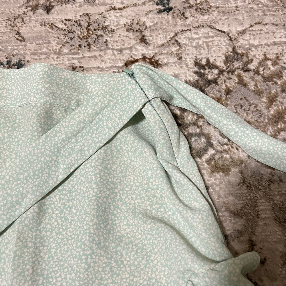 LC Lauren Conrad Light Green Midi Skirt - Picture 4 of 6